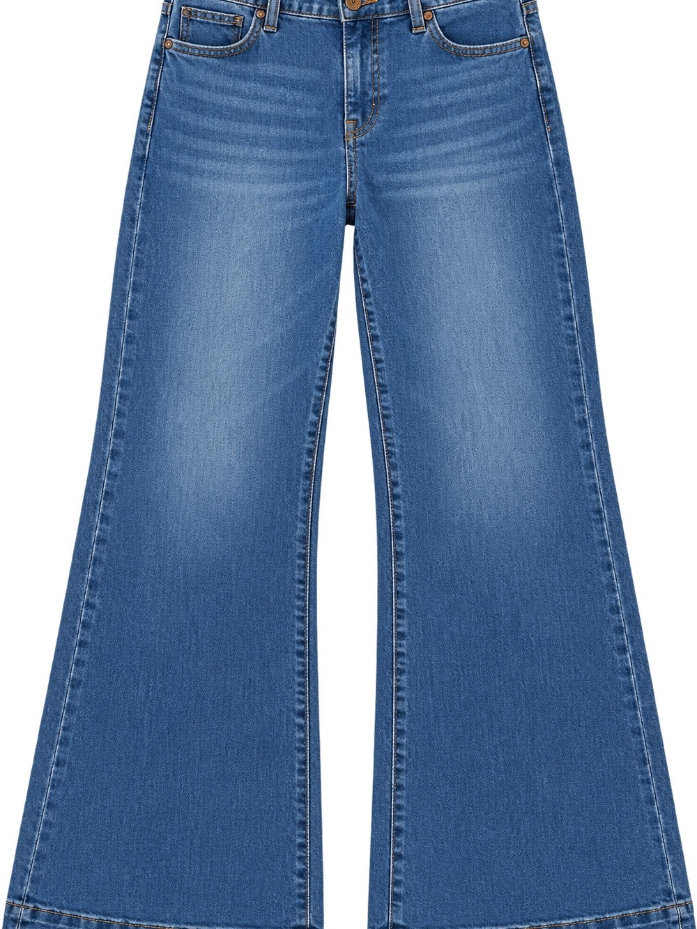Jessica Simpson Medium Blue Wide-Leg Flare Jeans